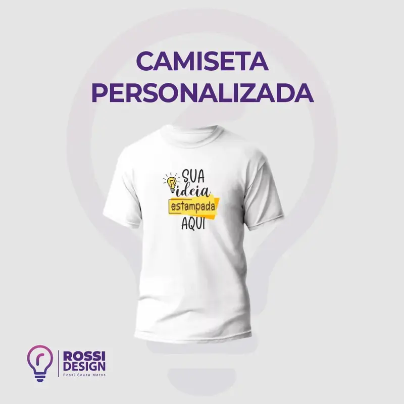 Camiseta Branca Personalizada
