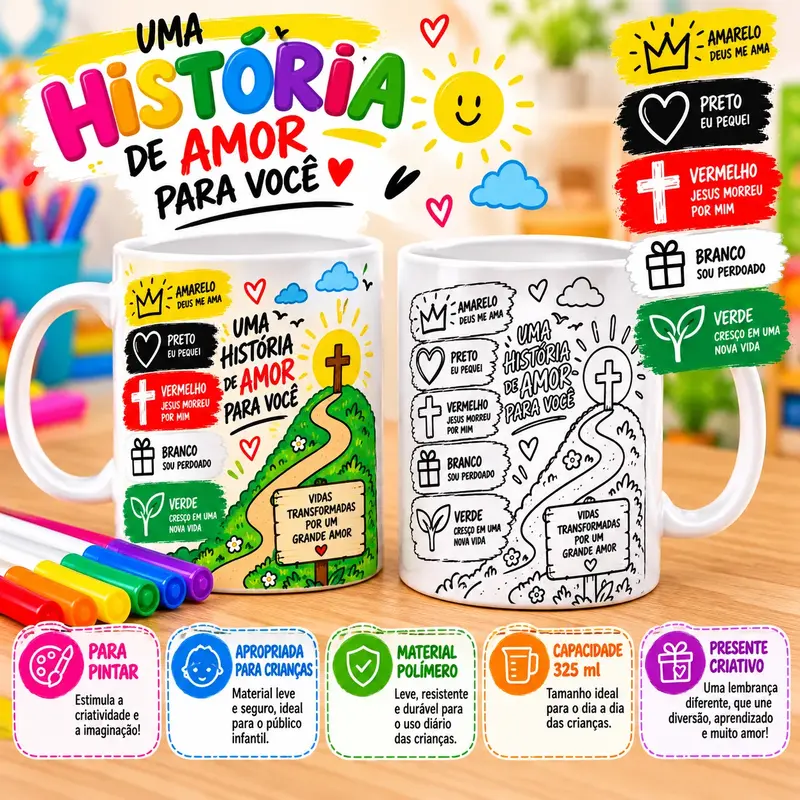Caneca Polímero- "Plano da Salvação"